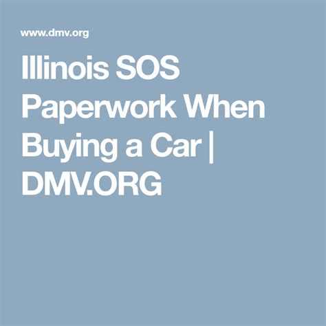 Paperwork When Buying A Car Dmv Org