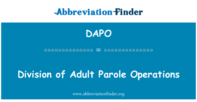 Parolee Handbook Complete Division Of Adult Parole Operations Dapo