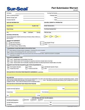 Part Submission Warrent Fill And Sign Printable Template Online