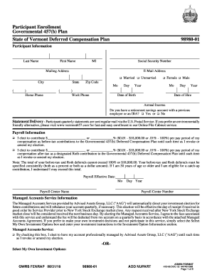 Participant Enrollment Form Empower Retirement Fill And Sign