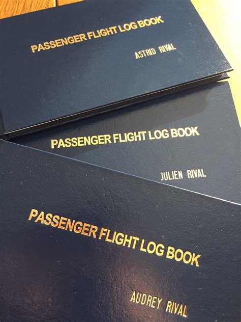 Passenger Flight Logbook Log Your Hours Just Like Pilots Do