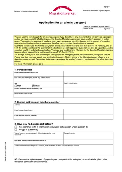 Passport Application Documents Required Pdf