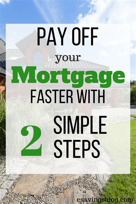 Pay Off Your Mortgage Faster With 2 Simple Steps Mortgage Paying Off Mortgage Faster