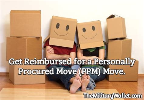 Pcs Reimbursement Ppm Move Personally Procured Move Moving Dity