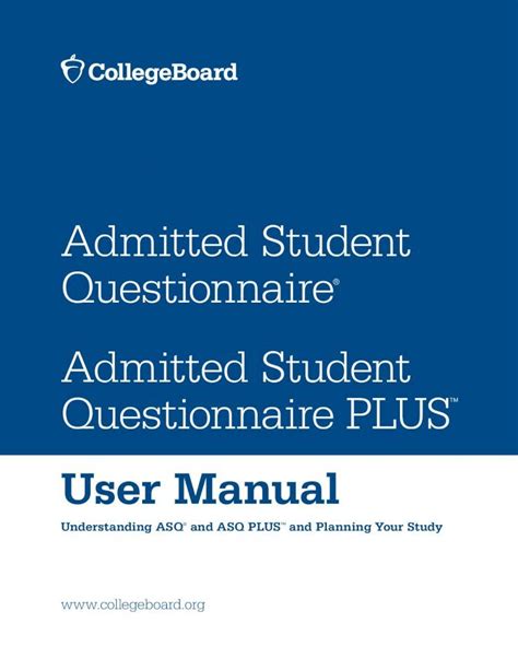 Pdf Admitted Student Questionnaire Admitted Student Dokumen Tips