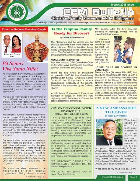 Pdf Christian Family Movement Of The Philippines Cfmphil Cfmphilippines Org Resources Cfm