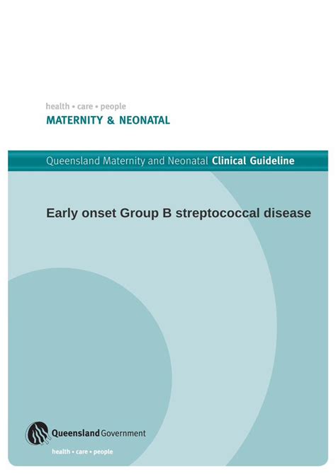 Pdf Early Onset Group B Streptococcal Disease Pdf Fileflow Chart