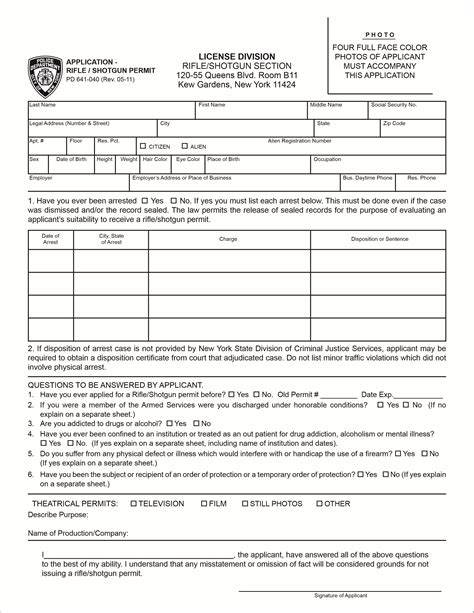 Pdf Handgun Permit Application Pdf T L Charger Download