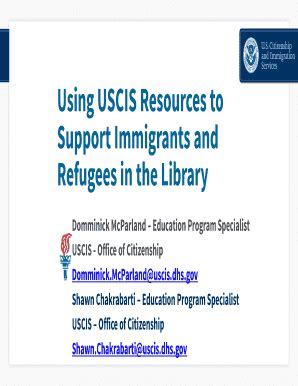 Pdf Powerpoint Presentation With Uscis Ribbon Immigration And