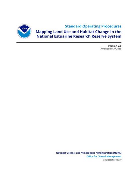 Pdf Standard Operating Procedures Noaa Office For Coastal 5