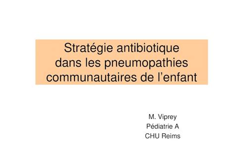 Pdf Strat Gie Antibiotique Dans La Pneumopathie Pneumopathie Avec