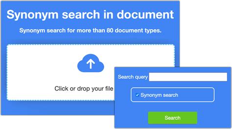 Perform Synonym Search In Documents Online