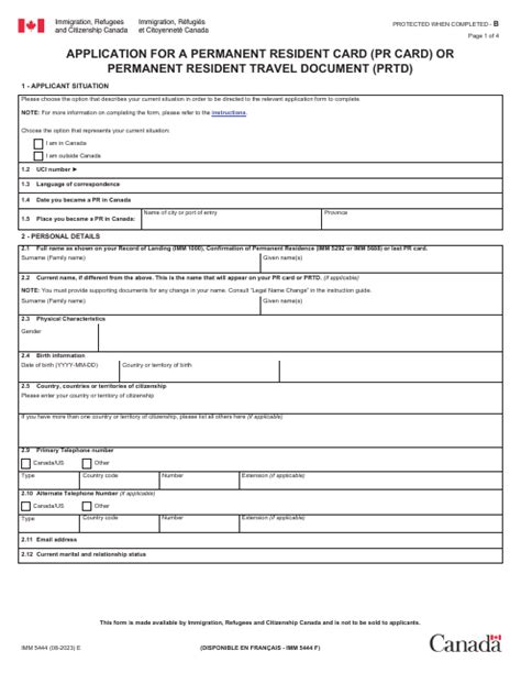 Permanent Resident Card Renewal Online Application How To Fill In