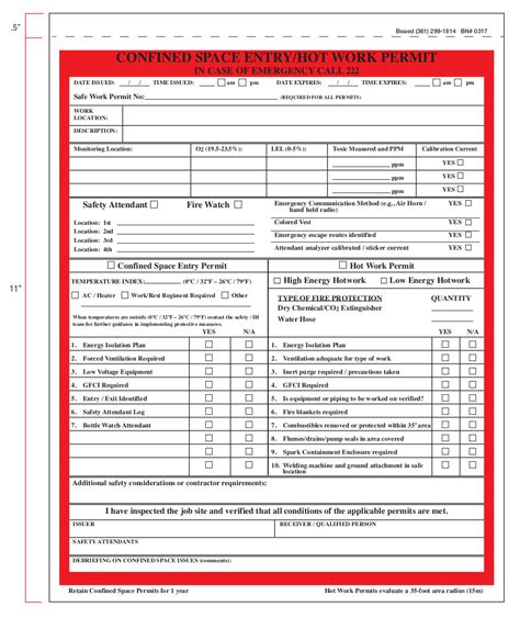 Permit To Work Forms Safety Bag