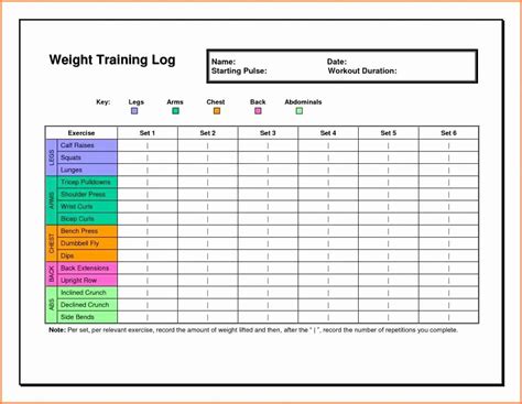 Personal Trainer Workout Plan Template Unique Personal Training Tracking Sheet Workout Training