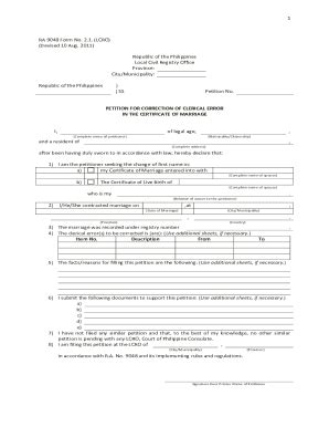 Ph Ra 9048 Form No 4 1 Fill And Sign Printable Template Online Us