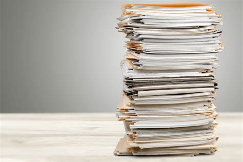 Pile Of Old Paperwork Document Stock Photo Image Of Journal