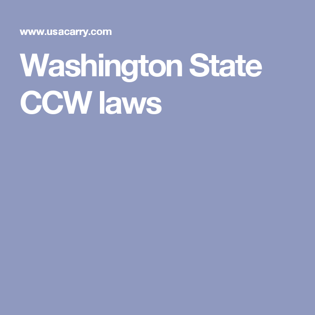 Pin On State Ccw Laws