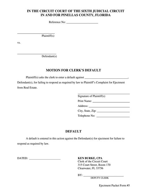 Pinellas County Court Clerk Fill Online Printable Fillable Blank