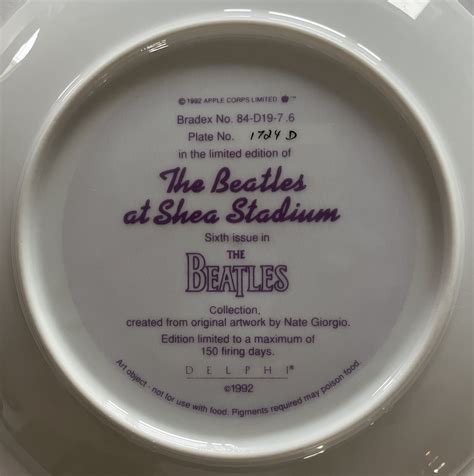 Plate Help 1992 W Box Amp Paperwork Beatle Memories