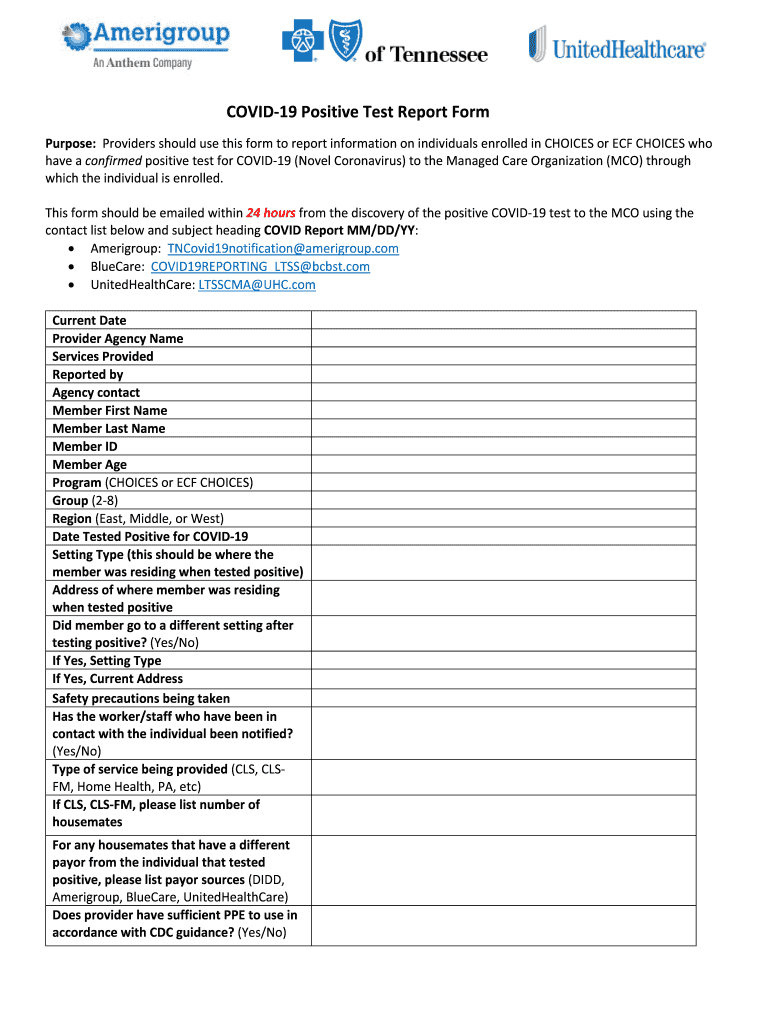 Positive Covid Test Results Template Complete With Ease Airslate Signnow