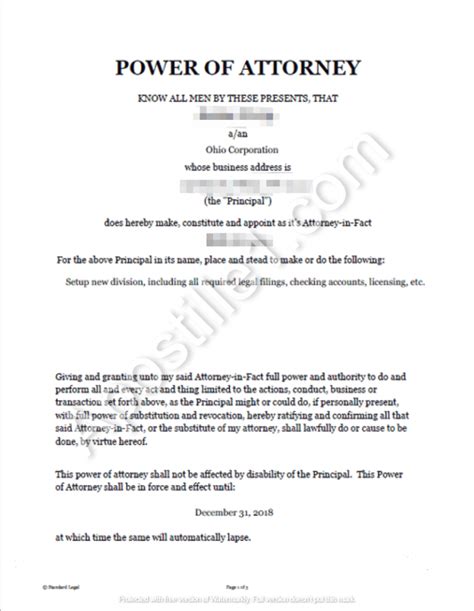 Power Of Attorney Online Apostille Services