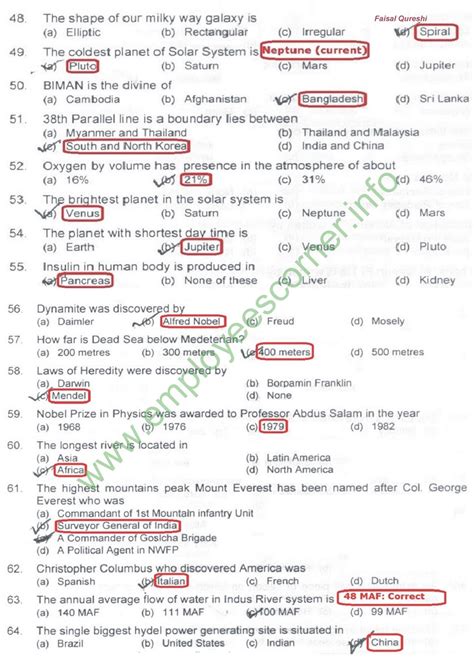 Ppsc Pms Past Papers Solved General Knowledge Mcqs With Answers United Kashmir