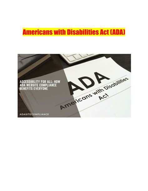 Ppt Americans With Disabilities Act Ada Powerpoint Presentation