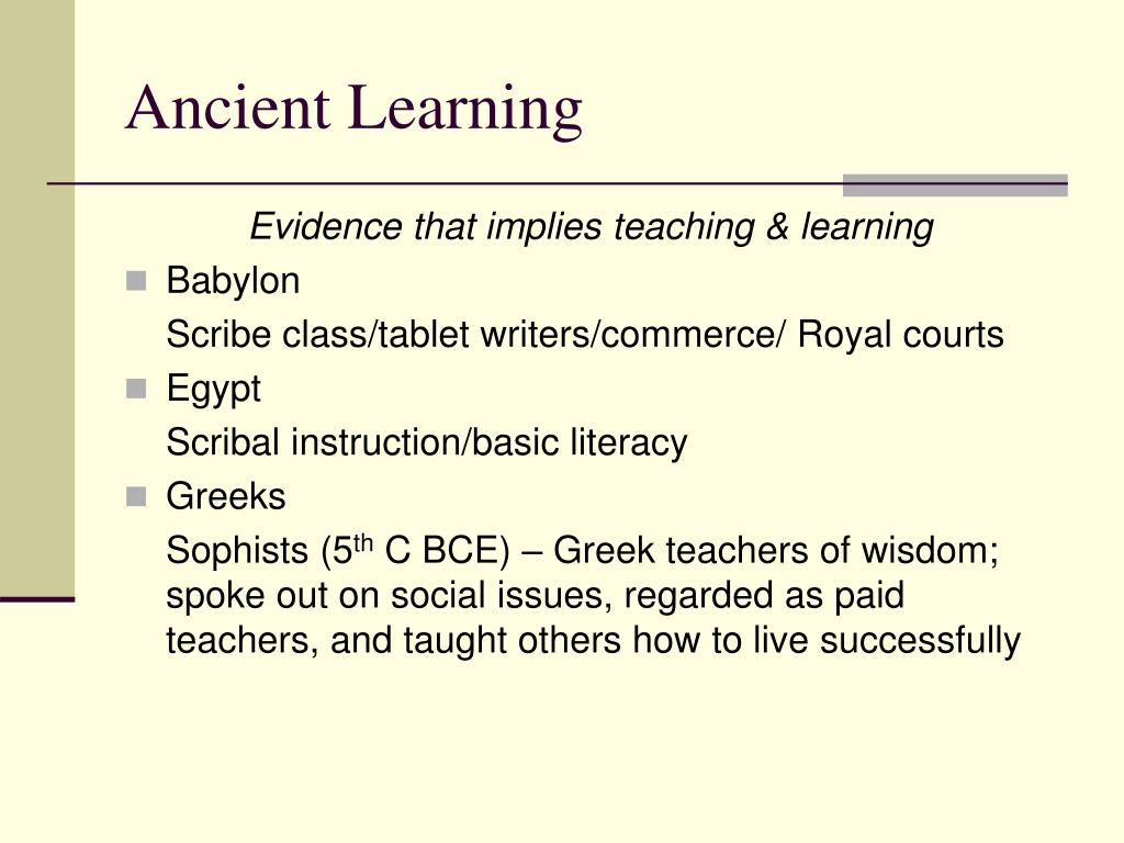 Ppt Ancient Learning Powerpoint Presentation Free Download Id 5340389