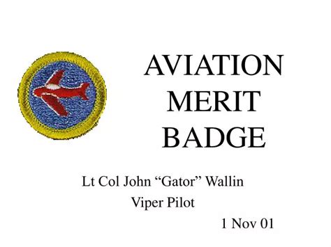 Ppt Aviation Merit Badge Powerpoint Presentation Free Download Id 200512