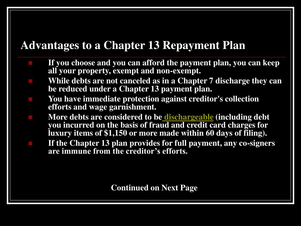 Ppt Bankruptcy Chapter 13 Powerpoint Presentation Free Download