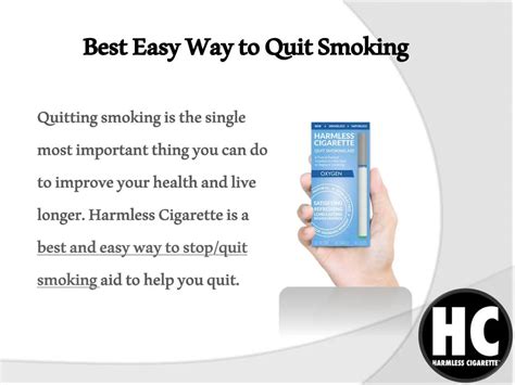 Ppt Best Easy Way To Quit Smoking Powerpoint Presentation Free