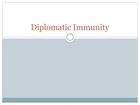 Ppt Diplomatic Immunity Powerpoint Presentation Free Download Id 3104202