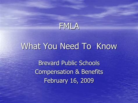 Ppt Fmla What You Need To Know Powerpoint Presentation Free Download