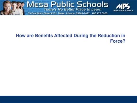 Ppt How Are Benefits Affected During The Reduction In Force