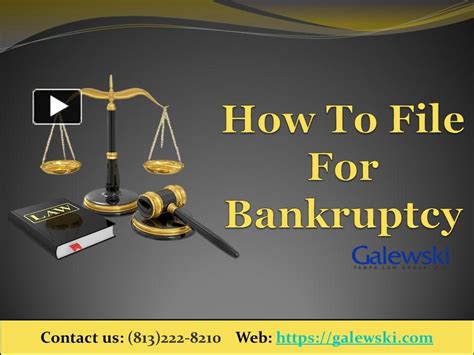 Ppt How To File For Bankruptcy Galewski Law Group Powerpoint