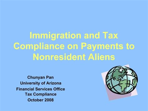 Ppt Immigration And Tax Compliance On Payments To Nonresident Aliens