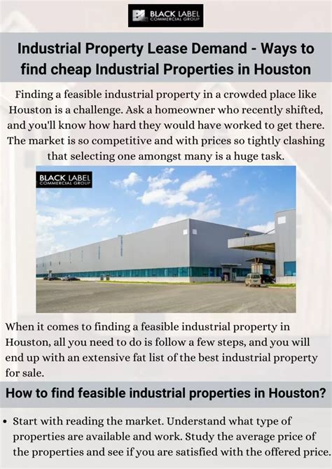 Ppt Industrial Property Lease Demand Ways To Find Cheap Industrial