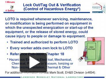 Ppt Lock Out Tag Out Powerpoint Presentation Free Download Id