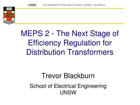 Ppt Meps 2 The Next Stage Of Efficiency Regulation For Distribution