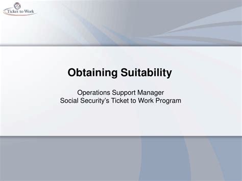 Ppt Obtaining Suitability Powerpoint Presentation Free Download Id