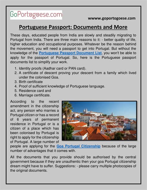 Ppt Portuguese Passport Documents And More Powerpoint Presentation