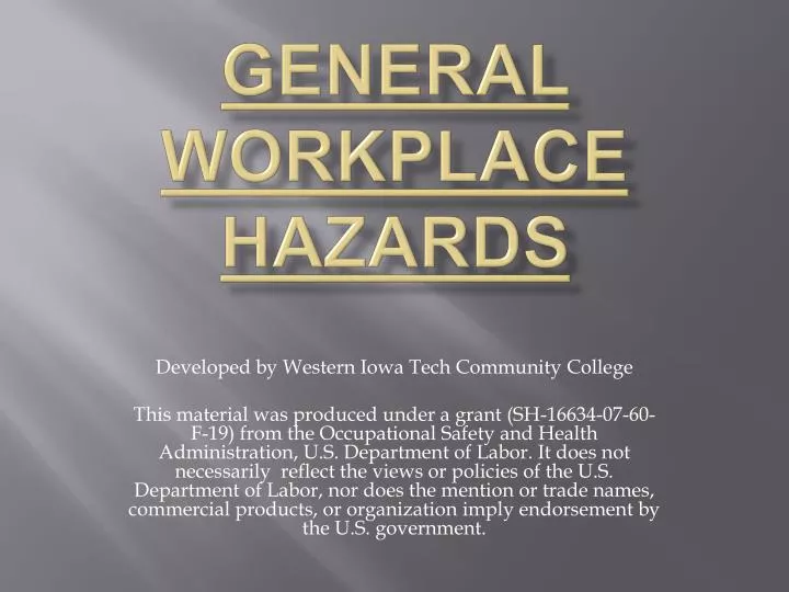 Ppt Protecting Employees From Workplace Hazards Powerpoint