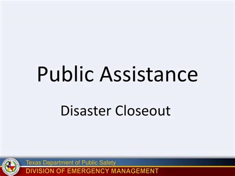 Ppt Public Assistance Powerpoint Presentation Free Download Id 6390288