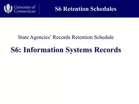 Ppt S6 Retention Schedules Powerpoint Presentation Free Download