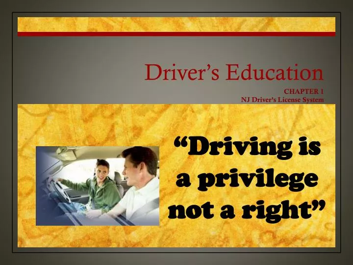 Ppt Steps Towards A Nj Driver S License Powerpoint Presentation