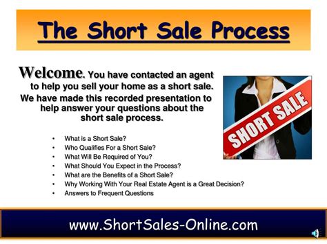 Ppt The Short Sale Process Powerpoint Presentation Free Download Id 737312