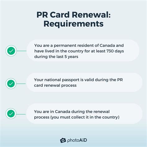 Pr Card Renewal Checklist And Online Requirements