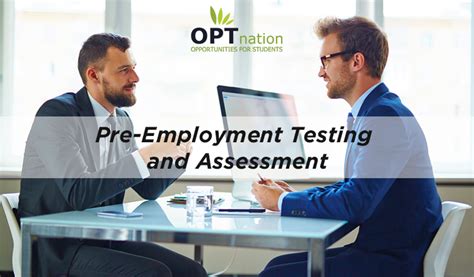 Pre Employment Testing And Assessment Different Aspects