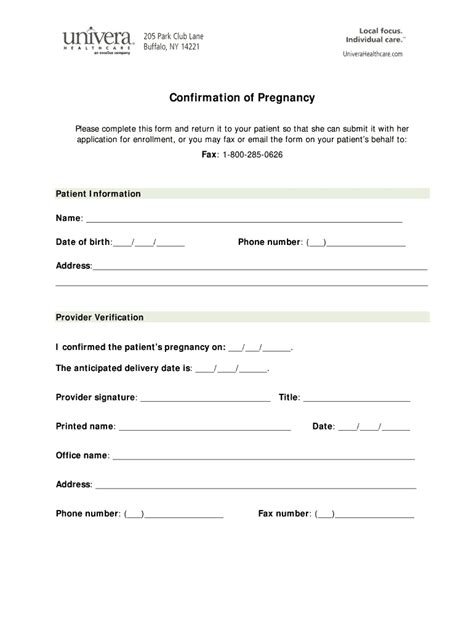 Pregnancy Confirmation Letter Template Collection Letter Template